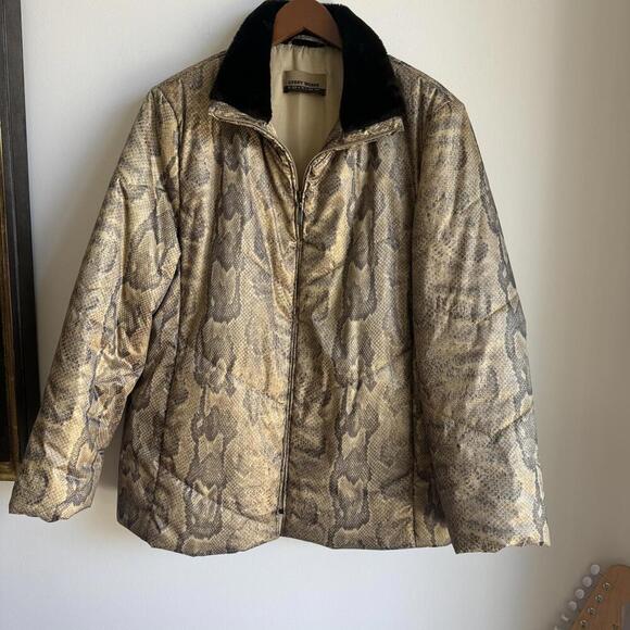 Gerry Weber Edition Chic Python Print Jacket Size L - Picture 3 of 9